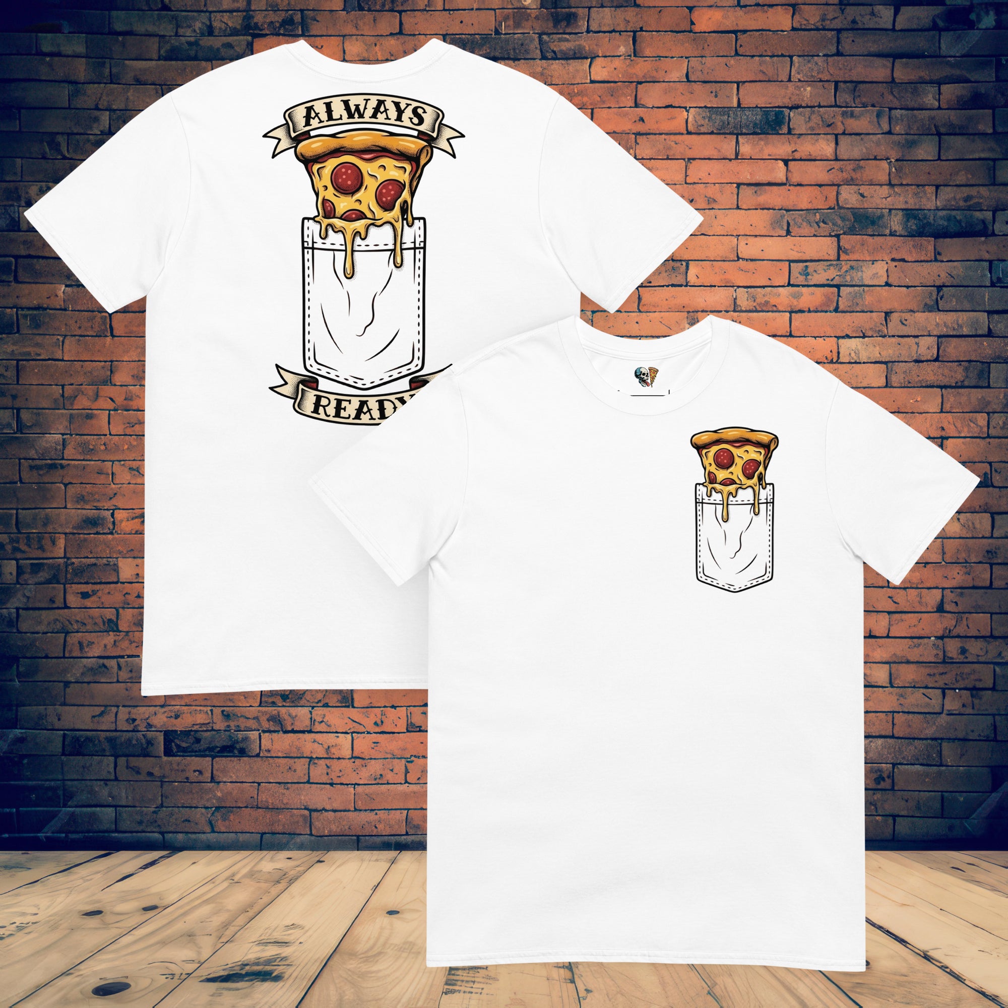 Pizza Pocket Softstyle Back Print Tee