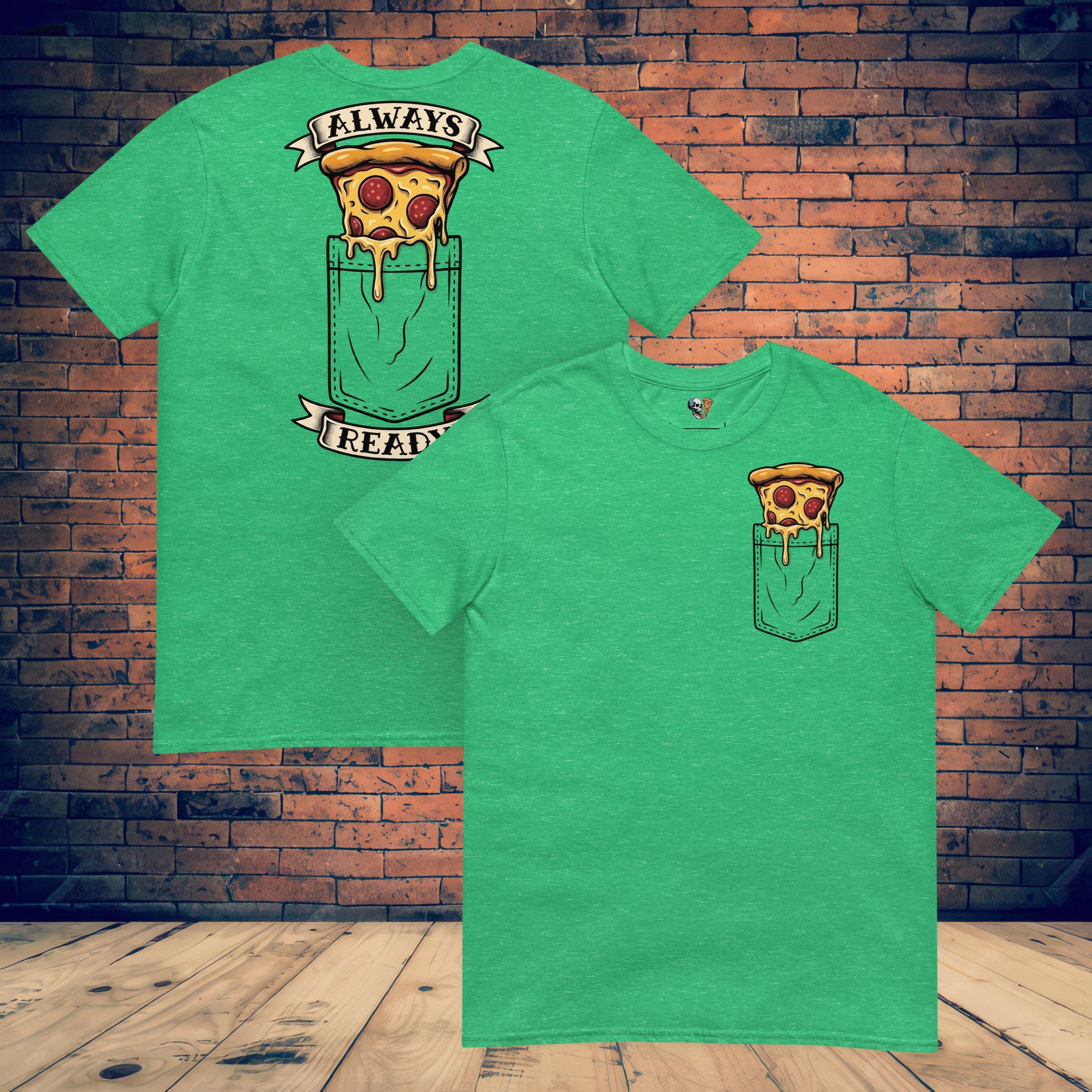 Pizza Pocket Softstyle Back Print Tee