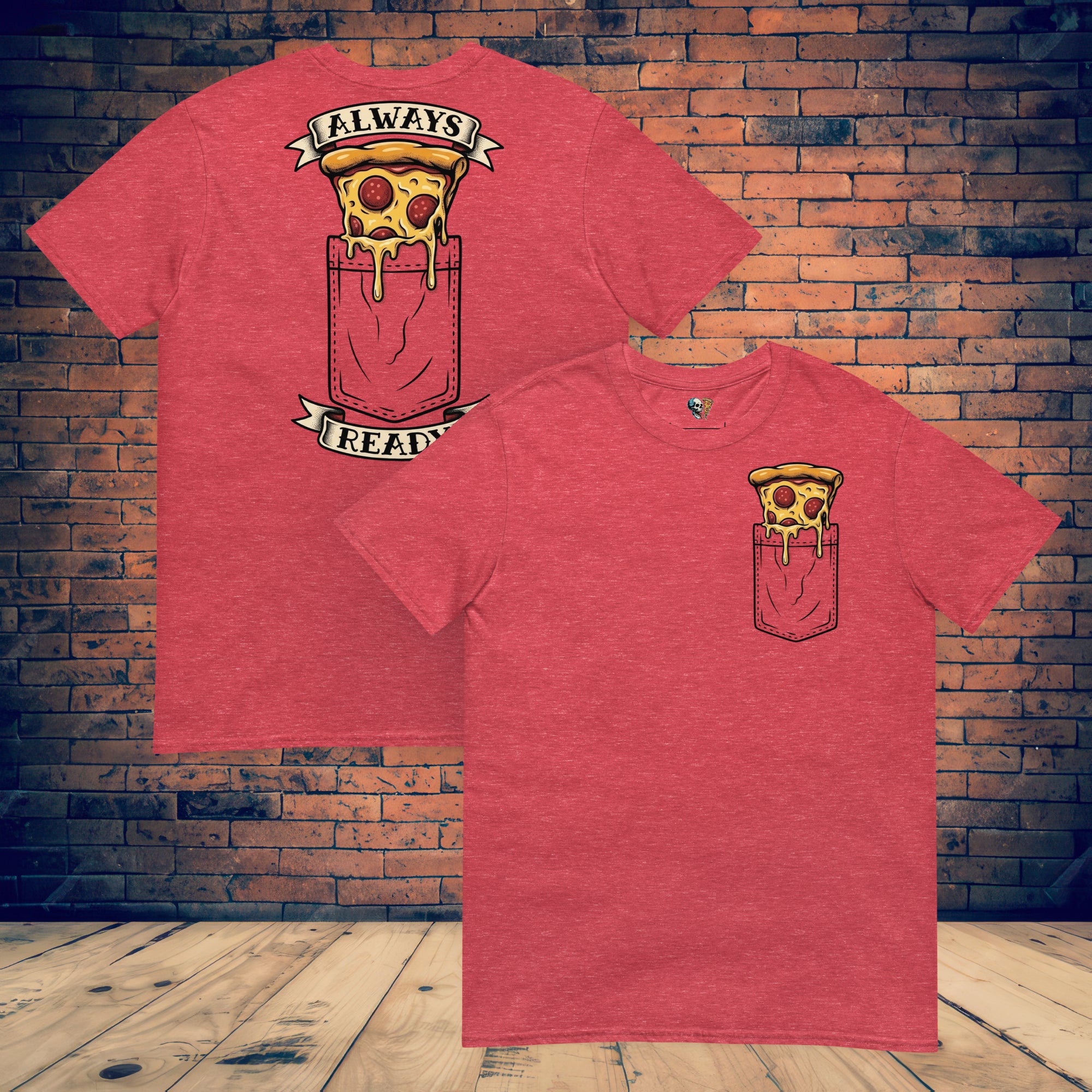 Pizza Pocket Softstyle Back Print Tee