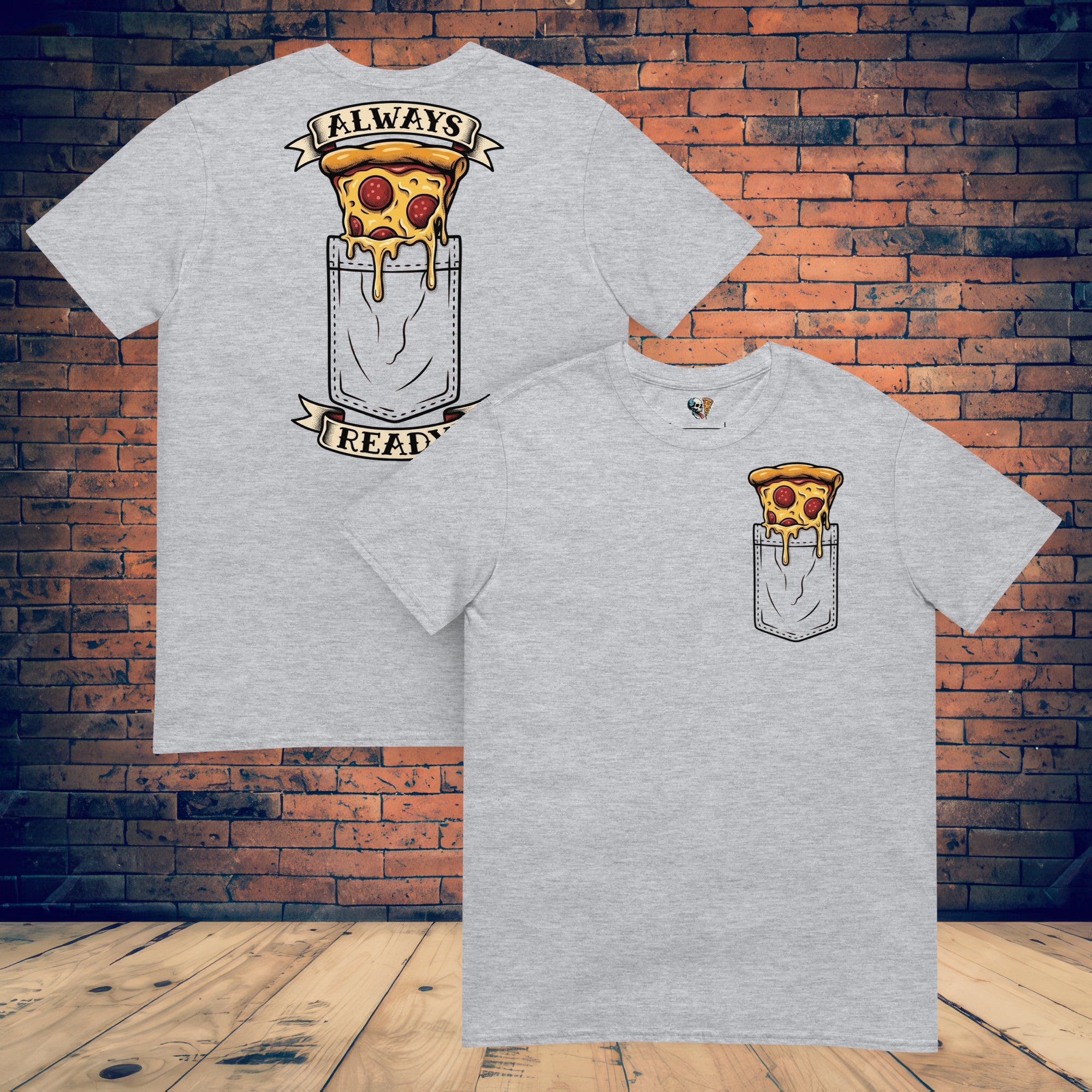 Pizza Pocket Softstyle Back Print Tee