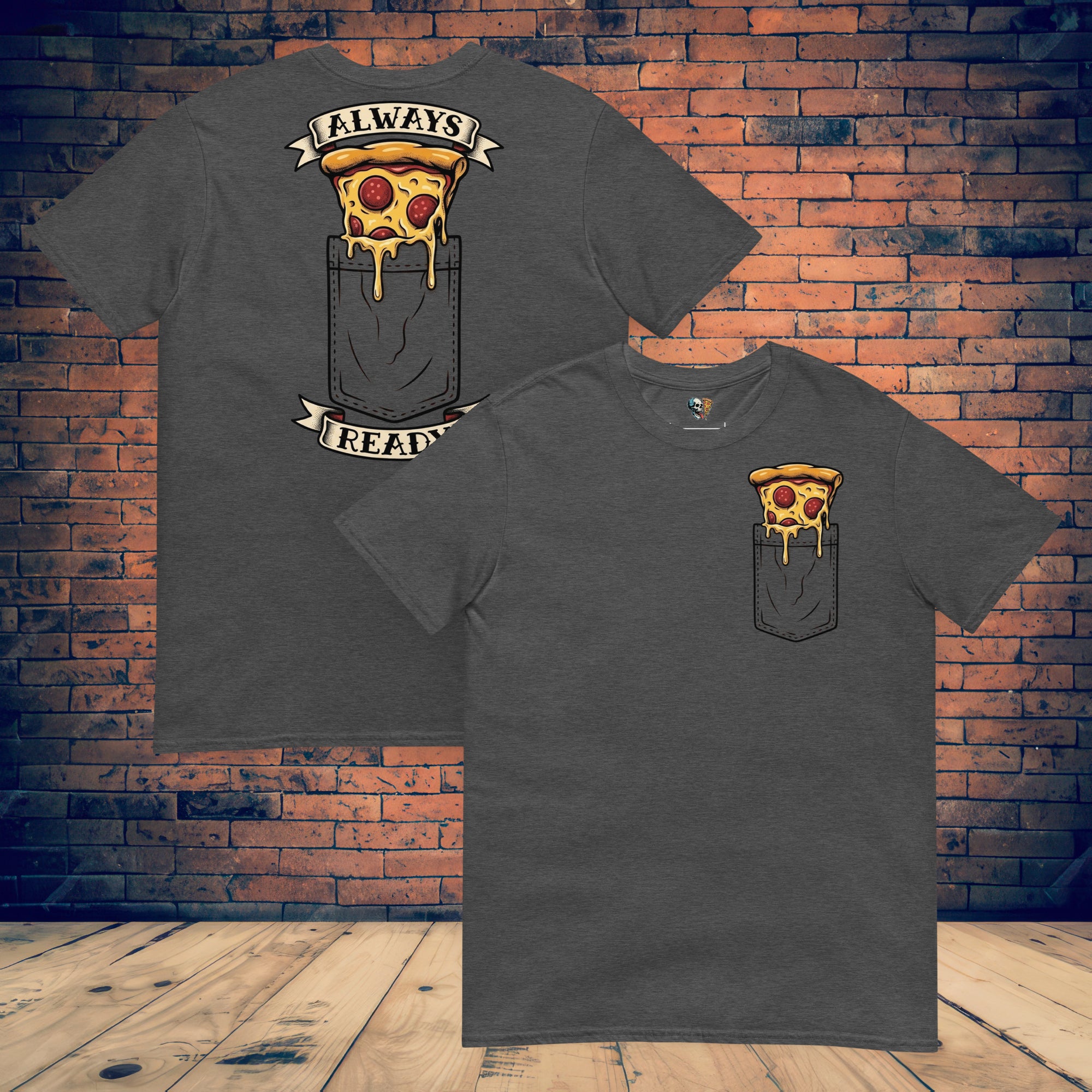 Pizza Pocket Softstyle Back Print Tee