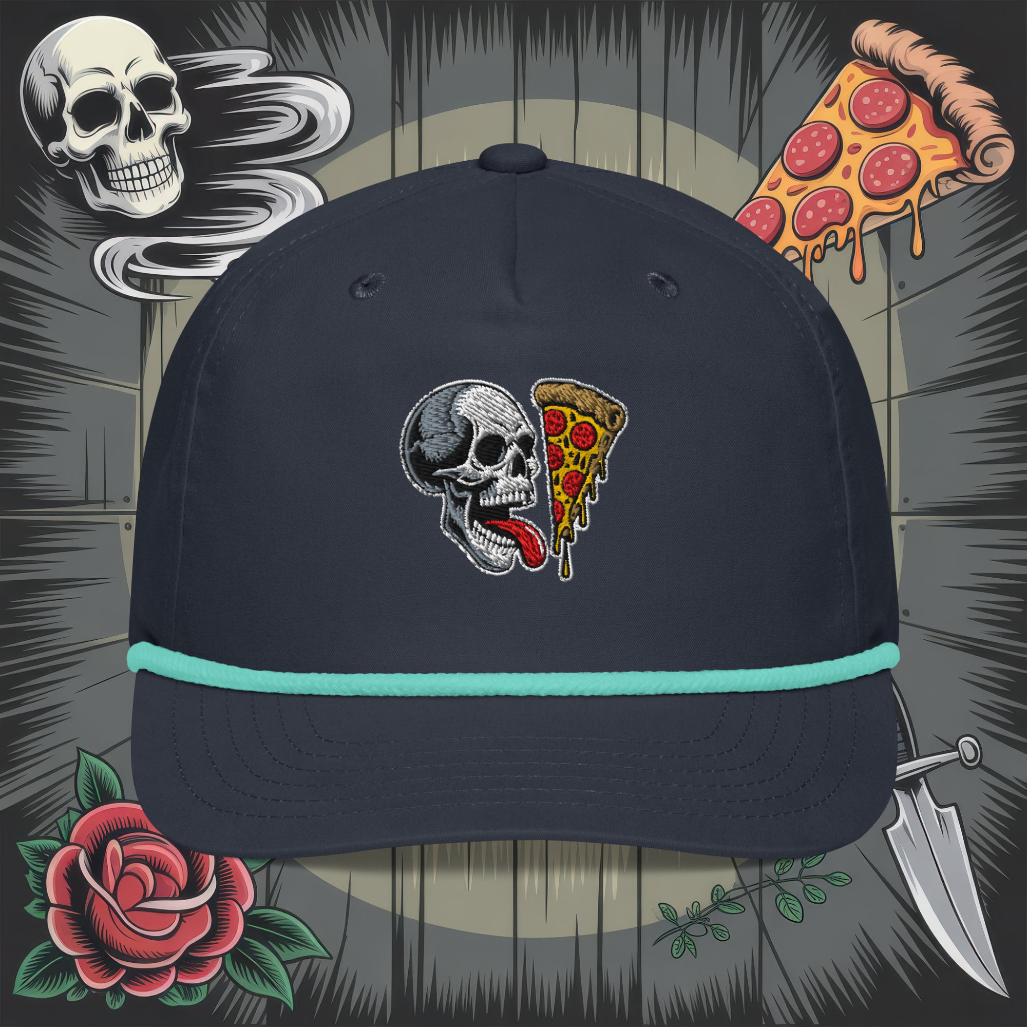 Skull Slice Grandpa Rope Cap