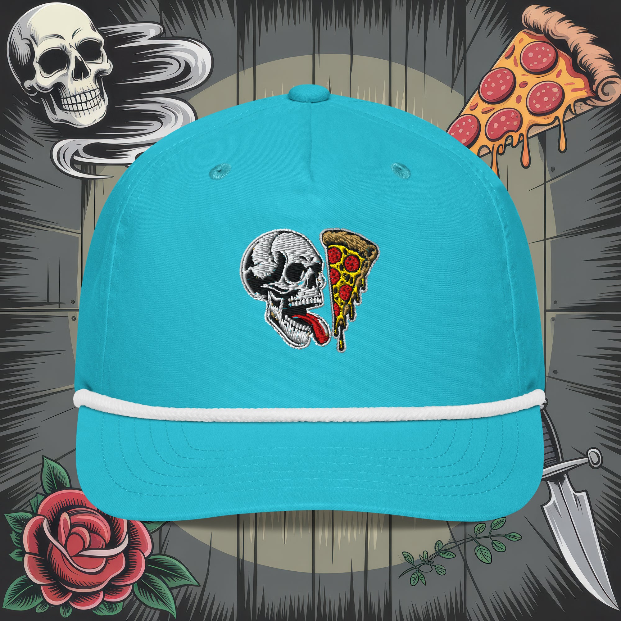 Skull Slice Grandpa Rope Cap