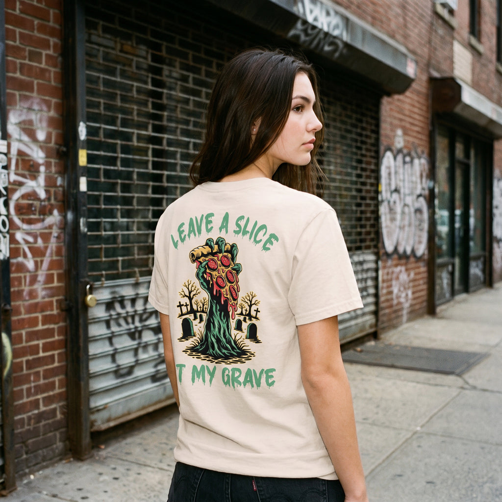 Grave Slice Back Print Tee