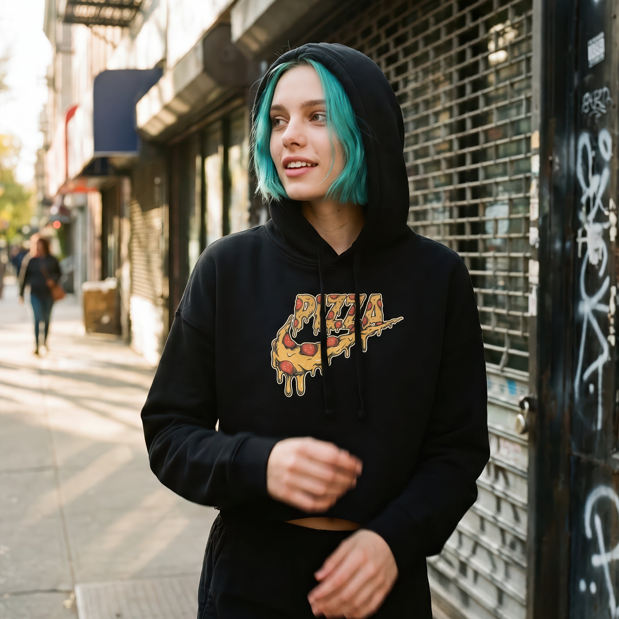 Just Eat It Women's Cropped Hoodie