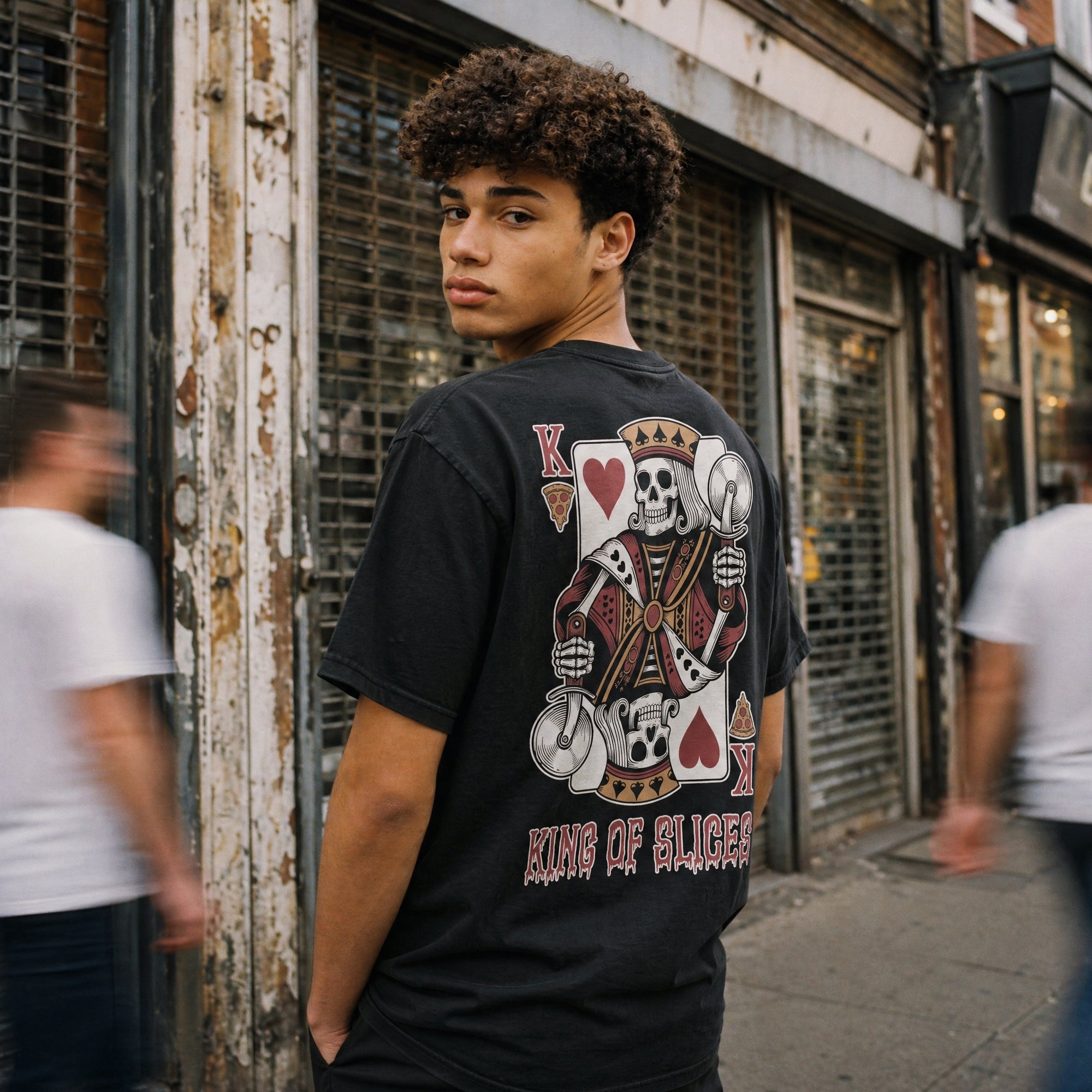 King Of Slices Back Print Tee