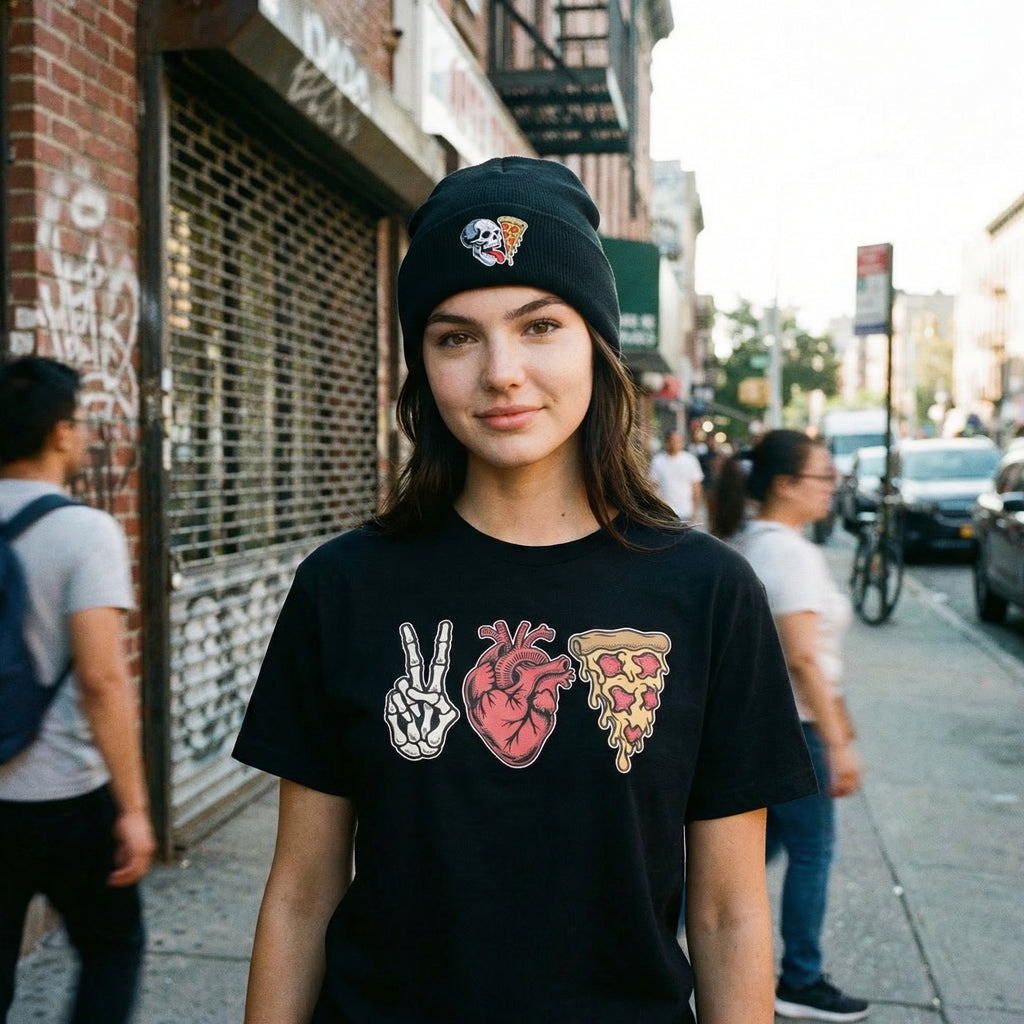Peace, Love & Pizza Tee
