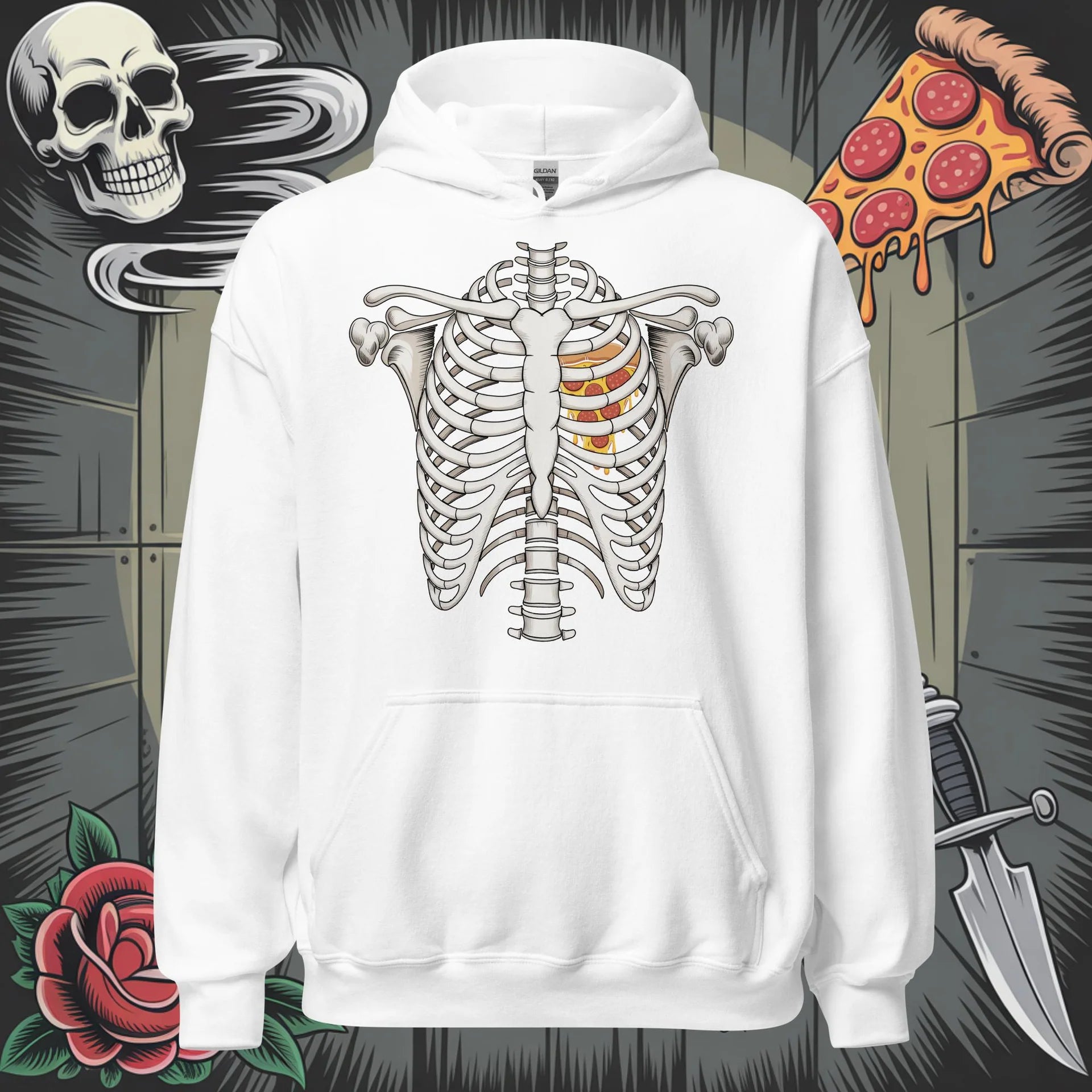 Youth Pizza Heart Hoodie