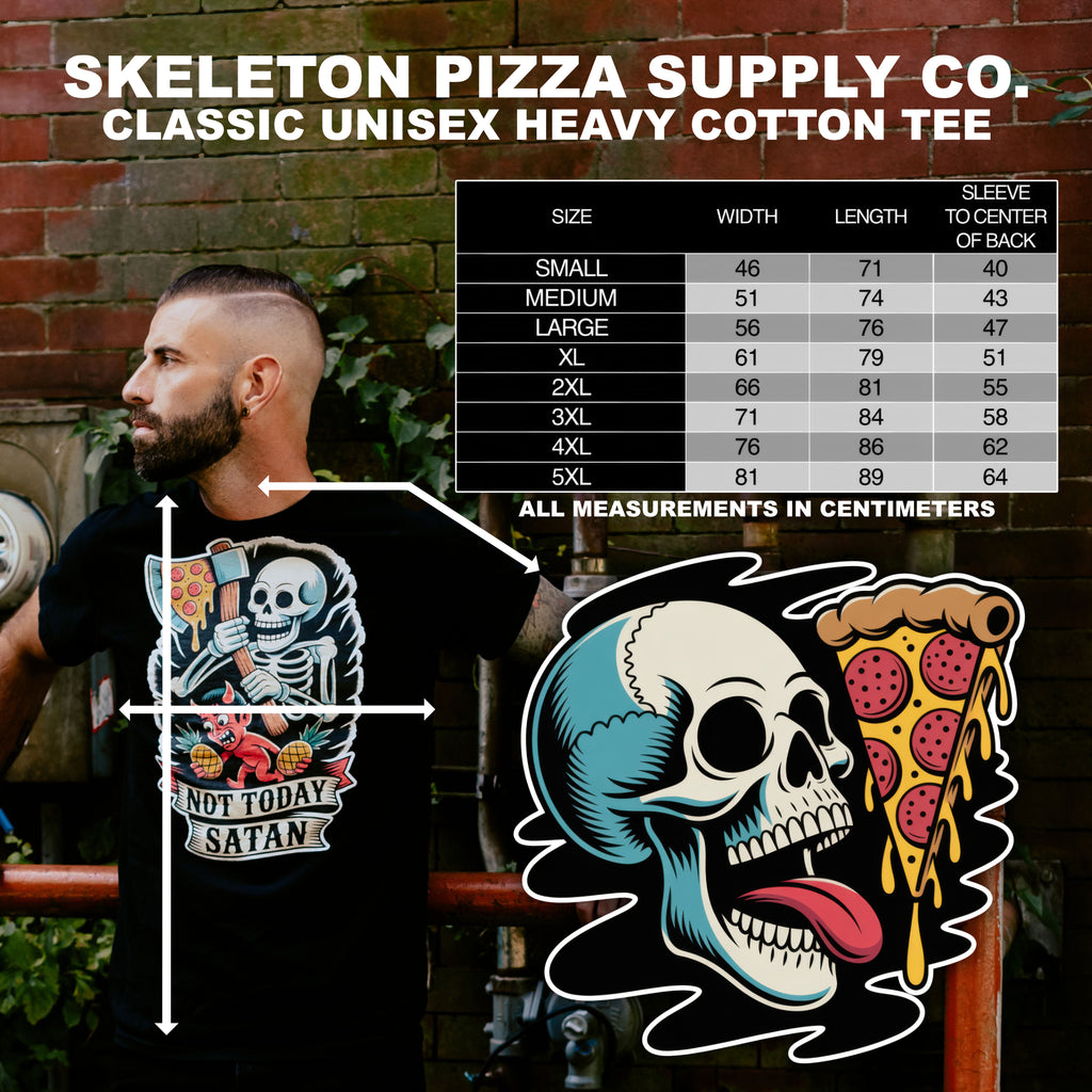 Peace, Love & Pizza Back Print Tee