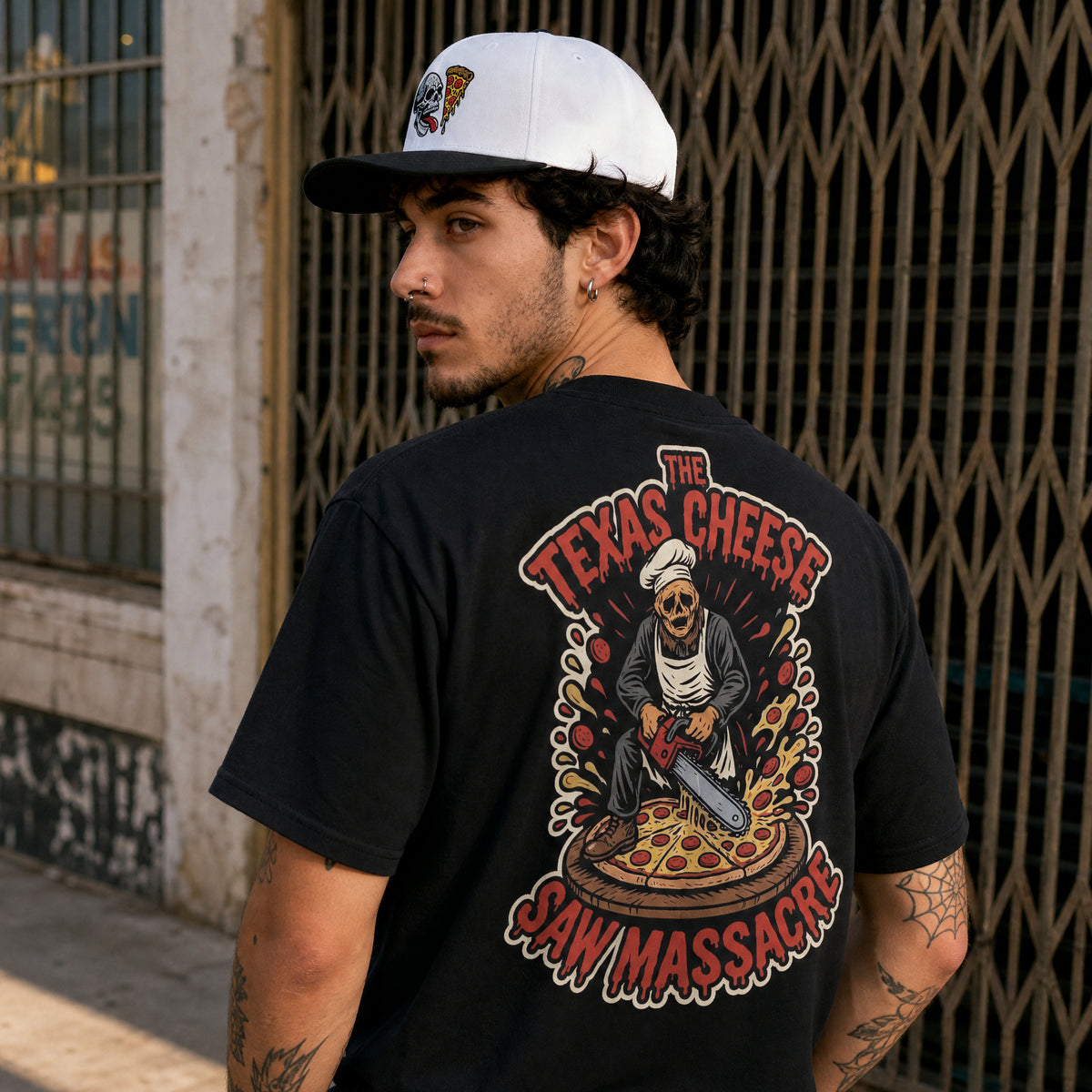 Texas Cheese Saw Massacre Back Print Tee