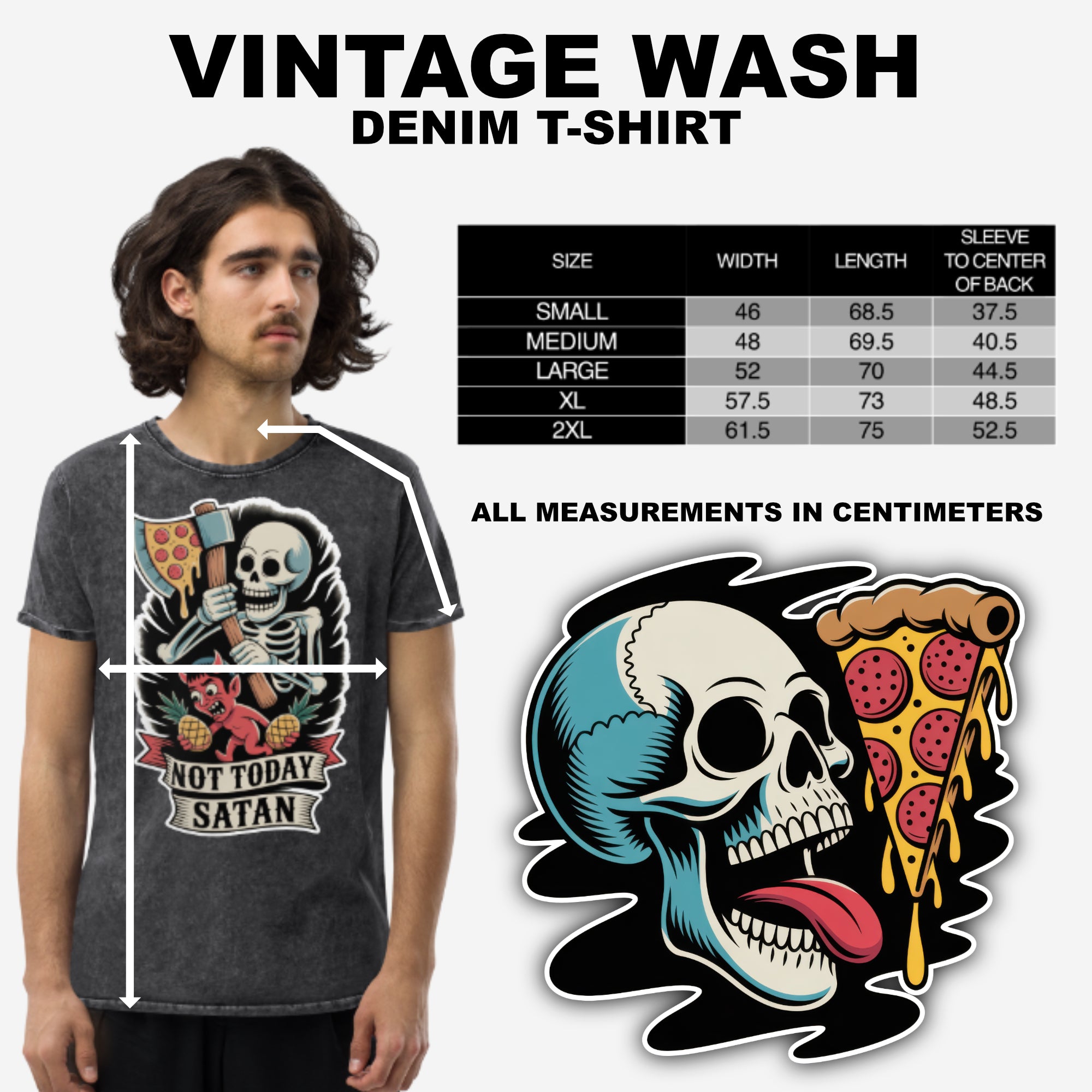 No Moon Vintage Wash Tee