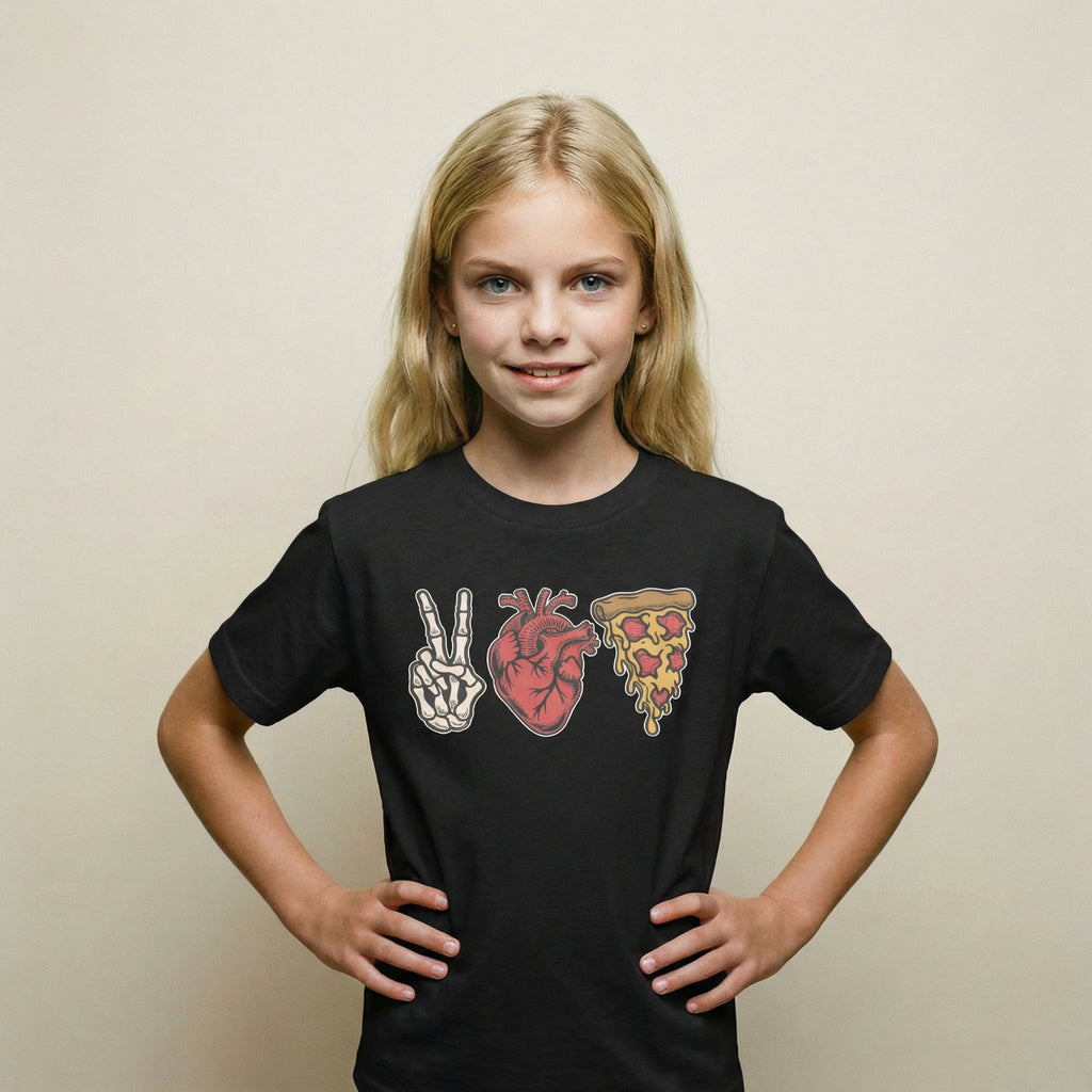 Youth Peace, Love & Pizza Tee
